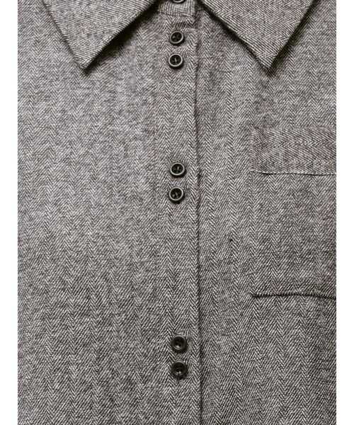 ELENDEEK（エレンディーク）の「バックレイヤードシャツ（シャツ/ブラウス・レディース・チャコールグレー/グレー・FREE）」の21枚目の写真