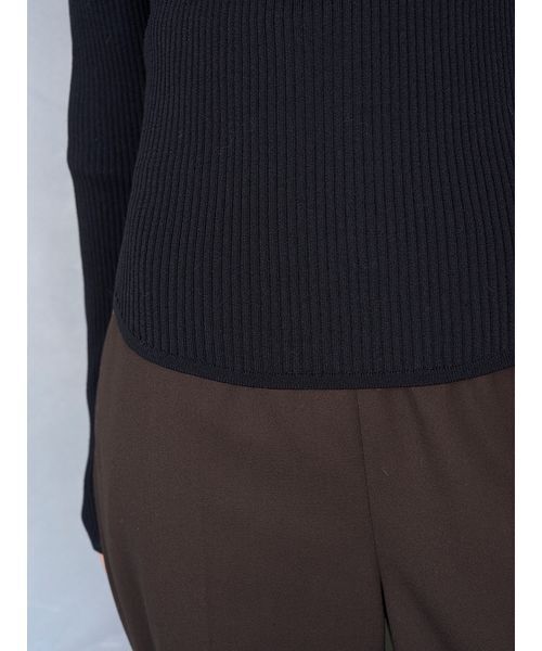 SNIDEL(スナイデル)の「シアーフリルニットプルオーバー(ニット/セーター・レディース・アイボリー/ブラック/モカ/マルチ・F)」の15枚目の写真