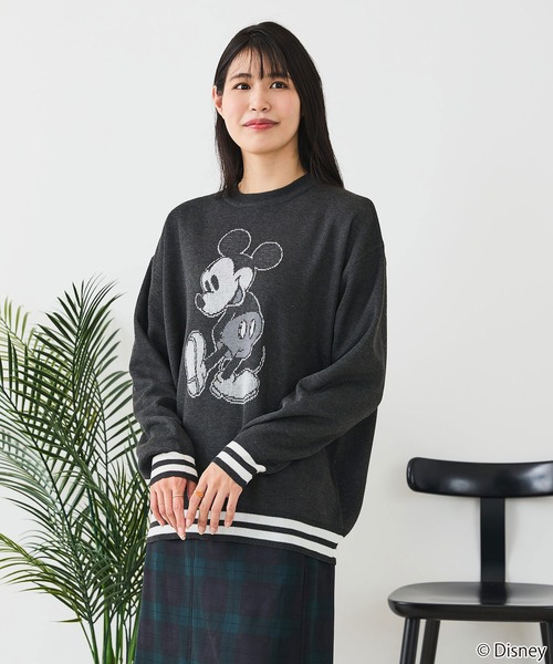 Disney(ディズニー)の「【DISNEY/ディズニー】DISNEY ジャガードニット(ニット/セーター・レディース・スミクロ/ブルー/オフホワイト/グレー/ベージュ/ブラック・LARGE/MEDIUM)」の8枚目の写真
