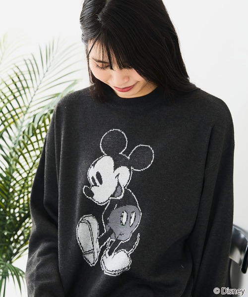 Disney(ディズニー)の「【DISNEY/ディズニー】DISNEY ジャガードニット(ニット/セーター・レディース・スミクロ/ブルー/オフホワイト/グレー/ベージュ/ブラック・LARGE/MEDIUM)」の9枚目の写真