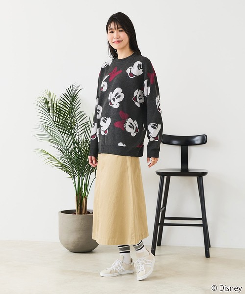 Disney(ディズニー)の「【DISNEY/ディズニー】DISNEY ジャガードニット(ニット/セーター・レディース・スミクロ/ブルー/オフホワイト/グレー/ベージュ/ブラック・LARGE/MEDIUM)」の12枚目の写真