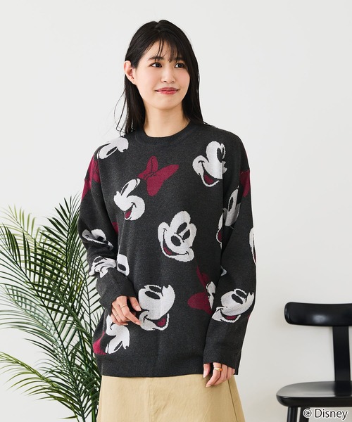 Disney(ディズニー)の「【DISNEY/ディズニー】DISNEY ジャガードニット(ニット/セーター・レディース・スミクロ/ブルー/オフホワイト/グレー/ベージュ/ブラック・LARGE/MEDIUM)」の14枚目の写真