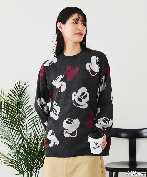 Disney(ディズニー)の「【DISNEY/ディズニー】DISNEY ジャガードニット(ニット/セーター・レディース・スミクロ/ブルー/オフホワイト/グレー/ベージュ/ブラック・LARGE/MEDIUM)」の16枚目の写真