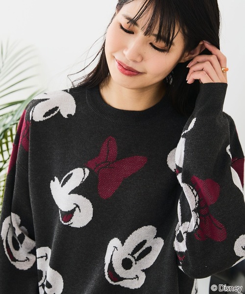 Disney(ディズニー)の「【DISNEY/ディズニー】DISNEY ジャガードニット(ニット/セーター・レディース・スミクロ/ブルー/オフホワイト/グレー/ベージュ/ブラック・LARGE/MEDIUM)」の18枚目の写真