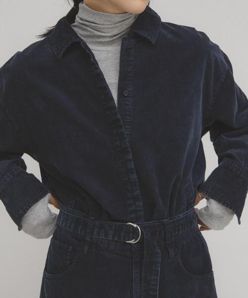 KBF（ケイビーエフ）の「illi　タートルベーシックカットソー（Tシャツ/カットソー・レディース・オリーブ/オフホワイト/グレー・ONE）」の3枚目の写真