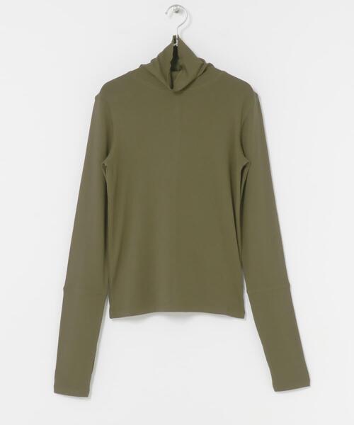 KBF（ケイビーエフ）の「illi　タートルベーシックカットソー（Tシャツ/カットソー・レディース・オリーブ/オフホワイト/グレー・ONE）」の20枚目の写真