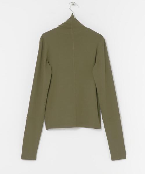 KBF（ケイビーエフ）の「illi　タートルベーシックカットソー（Tシャツ/カットソー・レディース・オリーブ/オフホワイト/グレー・ONE）」の22枚目の写真