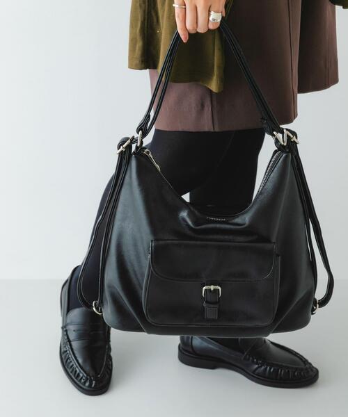 RODE SKO（ロデスコ）の「2WAYショルダーリュック（バックパック/リュック・レディース・ブラウン/ブラック・ONE）」の5枚目の写真