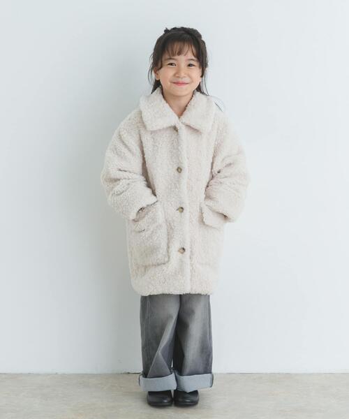 URBAN RESEARCH DOORS（アーバンリサーチドアーズ）の「『WEB/一部店舗限定サイズ』ボアコート(KIDS)（その他アウター・キッズ・ブルー/アイボリー・105/135/150/120）」の8枚目の写真
