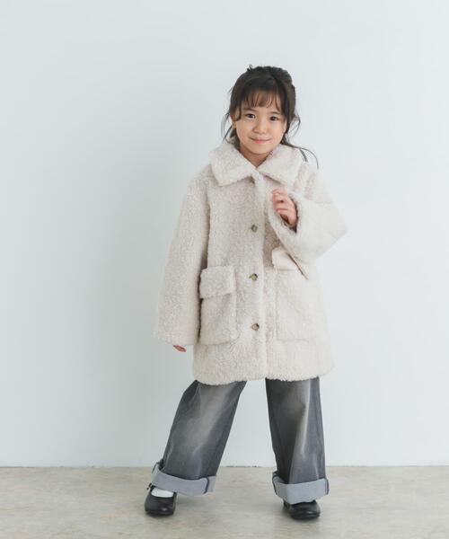 URBAN RESEARCH DOORS（アーバンリサーチドアーズ）の「『WEB/一部店舗限定サイズ』ボアコート(KIDS)（その他アウター・キッズ・ブルー/アイボリー・105/135/150/120）」の13枚目の写真