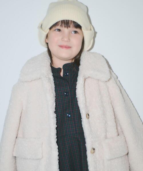 URBAN RESEARCH DOORS（アーバンリサーチドアーズ）の「『WEB/一部店舗限定サイズ』ボアコート(KIDS)（その他アウター・キッズ・ブルー/アイボリー・105/135/150/120）」の15枚目の写真