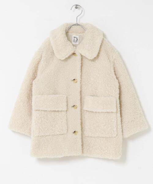 URBAN RESEARCH DOORS（アーバンリサーチドアーズ）の「『WEB/一部店舗限定サイズ』ボアコート(KIDS)（その他アウター・キッズ・ブルー/アイボリー・105/135/150/120）」の17枚目の写真