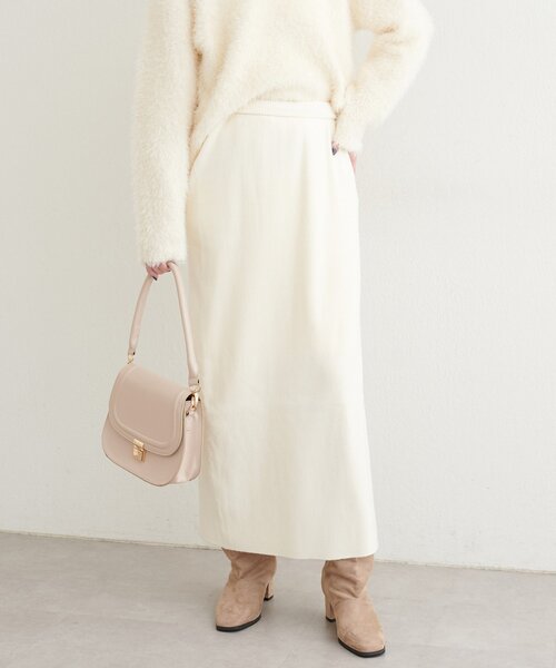 natural couture(ナチュラルクチュール)の「【WEB限定】リブタイトスカート(スカート・レディース・ブラウン/ブラック/オフホワイト・LARGE/FREE)」の10枚目の写真