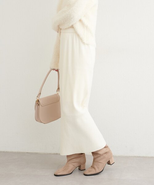 natural couture(ナチュラルクチュール)の「【WEB限定】リブタイトスカート(スカート・レディース・ブラウン/ブラック/オフホワイト・LARGE/FREE)」の11枚目の写真