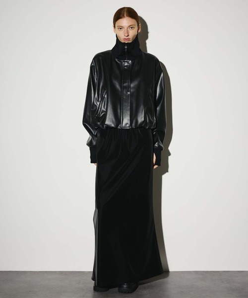 RIM.ARK/リムアーク】Synthetic leather short JK/シンセティック