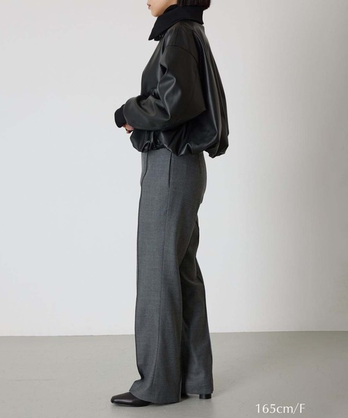 RIM.ARK/リムアーク】Synthetic leather short JK/シンセティック