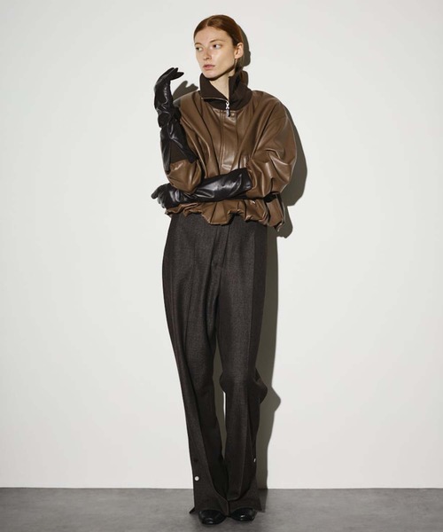 RIM.ARK/リムアーク】Synthetic leather short JK/シンセティック