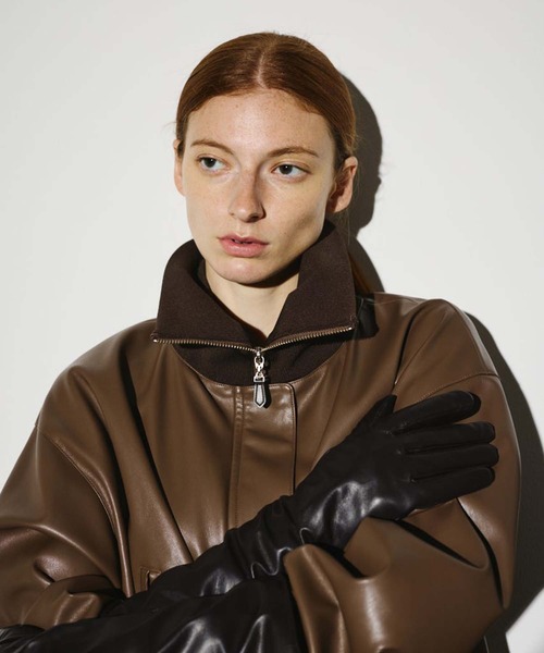 RIM.ARK/リムアーク】Synthetic leather short JK/シンセティック