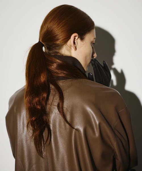 RIM.ARK/リムアーク】Synthetic leather short JK/シンセティック