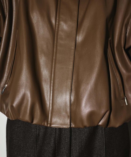 RIM.ARK/リムアーク】Synthetic leather short JK/シンセティック