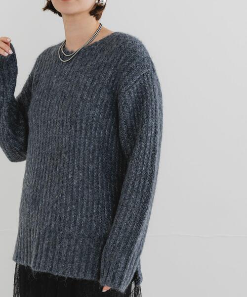 F by ROSSO(エフバイロッソ)の「F by ROSSO ミックス糸Vネックニット(ニット/セーター・レディース・グレー系その他/ピンク/ベージュ・FREE)」の20枚目の写真