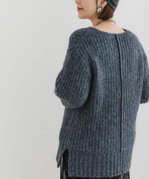 F by ROSSO(エフバイロッソ)の「F by ROSSO ミックス糸Vネックニット(ニット/セーター・レディース・グレー系その他/ピンク/ベージュ・FREE)」の22枚目の写真