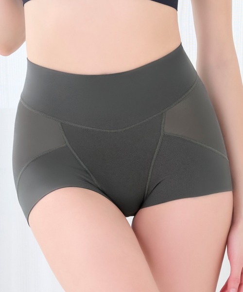 BRADELIS NEWYORK（ブラデリスニューヨーク）の「ゆきねえ365綿混モアらくすっぽりショーツ25 ブラデリス 補正下着 補整（ショーツ・レディース・ブラック/ダークグレー/グレイッシュベージュ/ラベンダー/ピンクベージュ・M/L/LL/3L/S/5L/4L）」の3枚目の写真