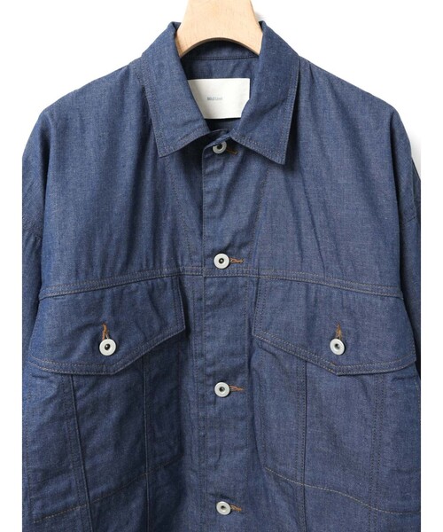 MidiUmi（ミディウミ）の「MidiUmi ワイドデニムジャケット（ダウンジャケット/コート・レディース・ネイビー/ブルー・FREE）」の14枚目の写真