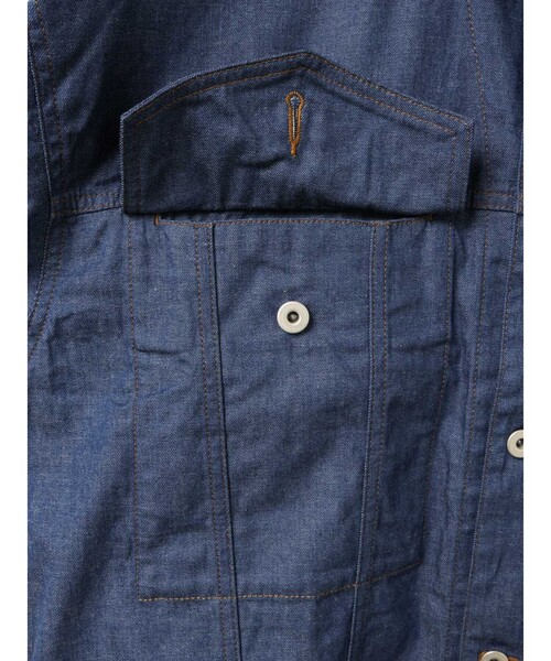 MidiUmi（ミディウミ）の「MidiUmi ワイドデニムジャケット（ダウンジャケット/コート・レディース・ネイビー/ブルー・FREE）」の17枚目の写真