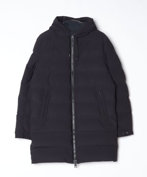 HERNO(ヘルノ)の「HERNO DOWN JACKET ヘルノ ロング ダウンコート(ダウンジャケット/コート・メンズ・ブラック/ネイビー系1・46/48/44/50)」の19枚目の写真
