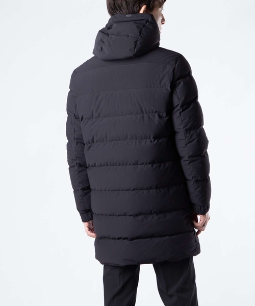 HERNO(ヘルノ)の「HERNO DOWN JACKET ヘルノ ロング ダウンコート(ダウンジャケット/コート・メンズ・ブラック/ネイビー系1・46/48/44/50)」の5枚目の写真