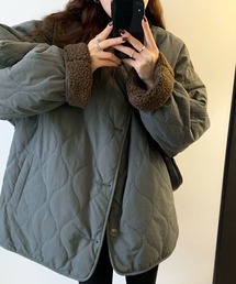 2WAY リバーシブル ボア×キルティング　2倍楽しいリバーシブルアウター