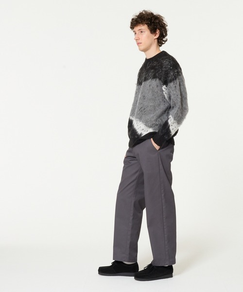 coca(coca)(コカ)の「アブストラクト柄ジャカードニット(ニット/セーター・メンズ・ブラック/ブラウン・XL/M/L)」の7枚目の写真