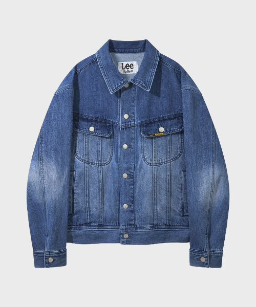 [FallettXLee] ウォッシュドデニムジャケットブルー