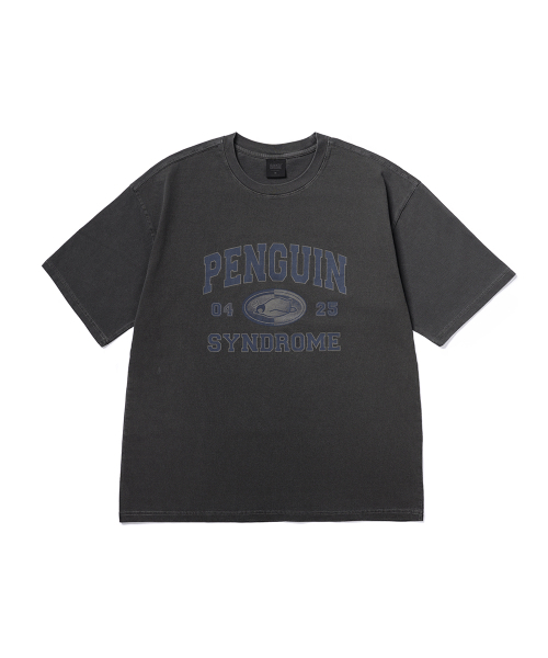 GAKKAI UNIONS(ガッカイユニオンズ)の「ペンギンシンドローム ピグメント 半袖Tシャツ チャコール(Tシャツ/カットソー・レディース・その他・MEDIUM/LARGE)」の2枚目の写真