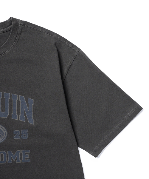 GAKKAI UNIONS(ガッカイユニオンズ)の「ペンギンシンドローム ピグメント 半袖Tシャツ チャコール(Tシャツ/カットソー・レディース・その他・MEDIUM/LARGE)」の4枚目の写真