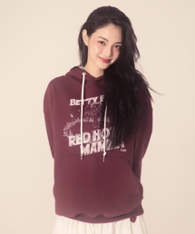 CNVS（ベティ ブープ）の「アルキン&times;ベティブームホットママフード_バーガンディ（パーカー）」