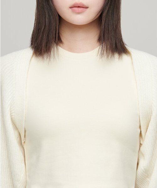 MUSINSA STANDARD WOMAN（ムシンサスタンダードウーマン）の「ウィメンズボレロカーディガン[クリーム]（カーディガン/ボレロ・レディース・その他・SMALL/MEDIUM）」の3枚目の写真