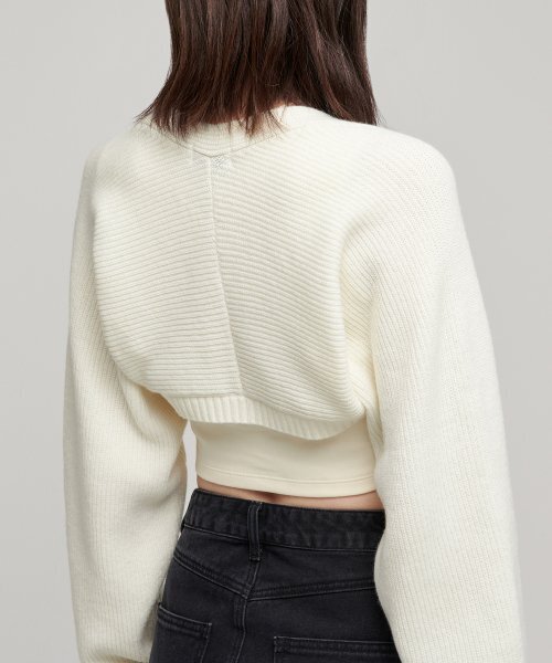 MUSINSA STANDARD WOMAN（ムシンサスタンダードウーマン）の「ウィメンズボレロカーディガン[クリーム]（カーディガン/ボレロ・レディース・その他・SMALL/MEDIUM）」の6枚目の写真