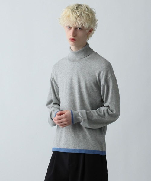 HARE(ハレ)の「MILKYフワニットハイネック(HARE)(ニット/セーター・メンズ・グリーン/ブラック/グレー・SMALL/MEDIUM)」の2枚目の写真