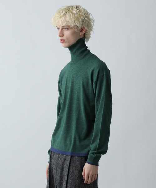 HARE(ハレ)の「MILKYフワニットハイネック(HARE)(ニット/セーター・メンズ・グリーン/ブラック/グレー・SMALL/MEDIUM)」の3枚目の写真