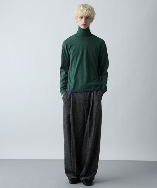 HARE(ハレ)の「MILKYフワニットハイネック(HARE)(ニット/セーター・メンズ・グリーン/ブラック/グレー・SMALL/MEDIUM)」の14枚目の写真