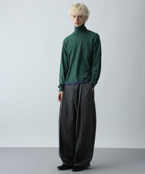 HARE(ハレ)の「MILKYフワニットハイネック(HARE)(ニット/セーター・メンズ・グリーン/ブラック/グレー・SMALL/MEDIUM)」の15枚目の写真