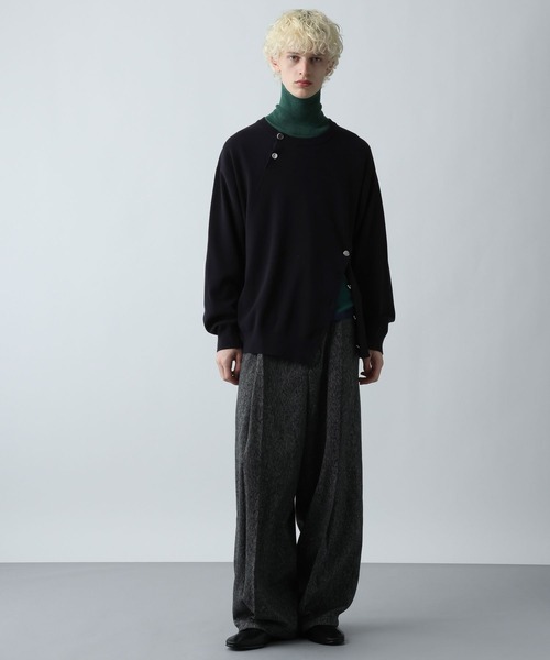 HARE(ハレ)の「MILKYフワニットハイネック(HARE)(ニット/セーター・メンズ・グリーン/ブラック/グレー・SMALL/MEDIUM)」の17枚目の写真