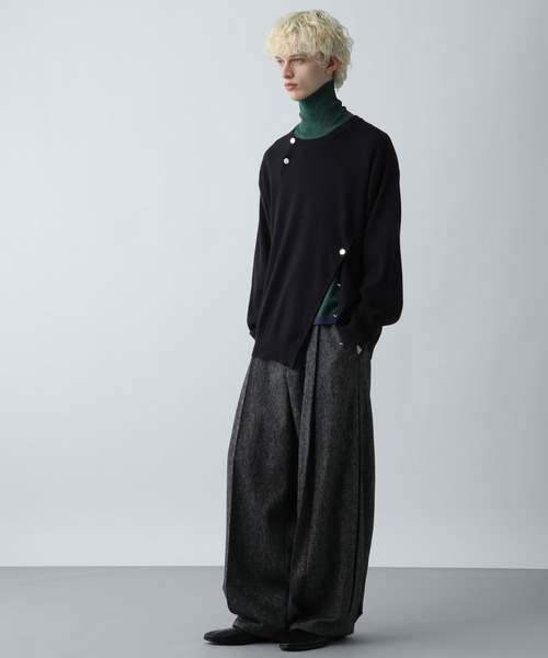 HARE(ハレ)の「MILKYフワニットハイネック(HARE)(ニット/セーター・メンズ・グリーン/ブラック/グレー・SMALL/MEDIUM)」の18枚目の写真