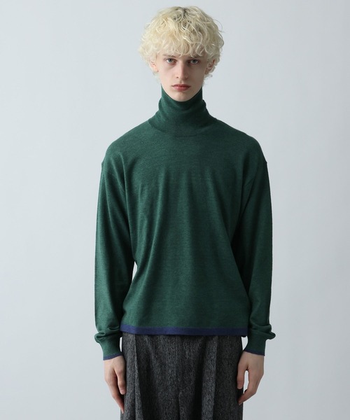 HARE(ハレ)の「MILKYフワニットハイネック(HARE)(ニット/セーター・メンズ・グリーン/ブラック/グレー・SMALL/MEDIUM)」の4枚目の写真
