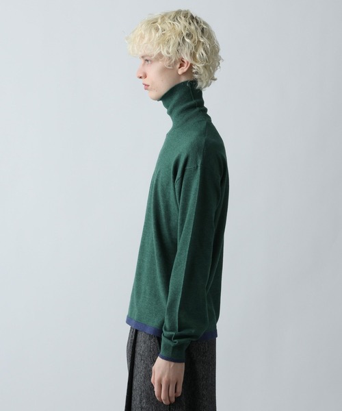 HARE(ハレ)の「MILKYフワニットハイネック(HARE)(ニット/セーター・メンズ・グリーン/ブラック/グレー・SMALL/MEDIUM)」の5枚目の写真