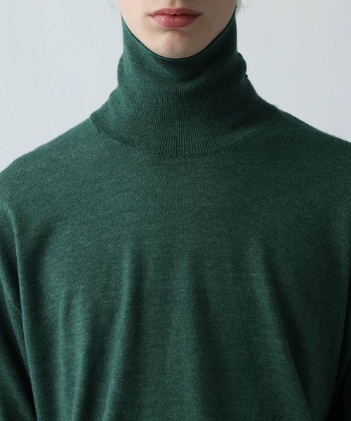 HARE(ハレ)の「MILKYフワニットハイネック(HARE)(ニット/セーター・メンズ・グリーン/ブラック/グレー・SMALL/MEDIUM)」の7枚目の写真