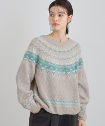 THE SHOP TK | 上品さと少しの遊び心を モール求心柄ニット(ニット/セーター)