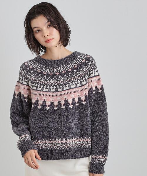 THE SHOP TK (ザ ショップ ティーケー )の「上品さと少しの遊び心を モール求心柄ニット(ニット/セーター・レディース・アイボリー系/ブラック系その他/ベージュ系その他4・12/13)」の8枚目の写真